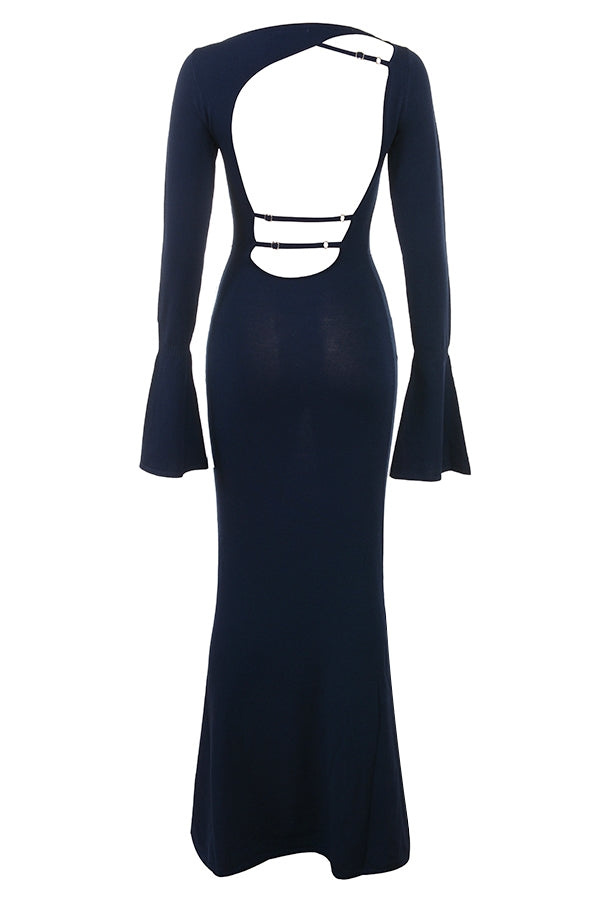 midnight blue maxi dress