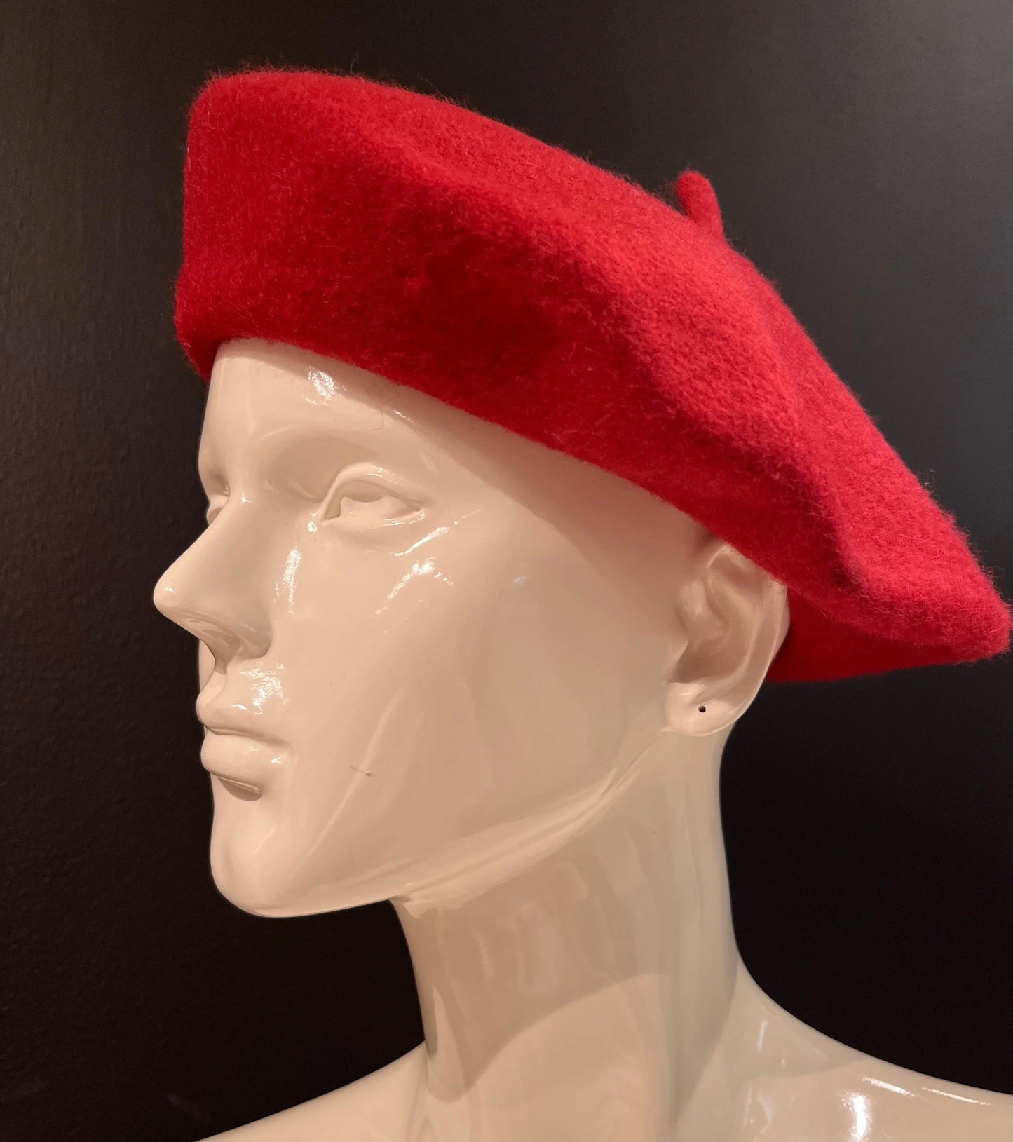 New York Burgundy Beret – Classic Wool Blend Hat