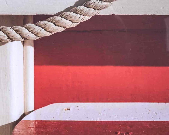 Framed Print: "Red Striped"