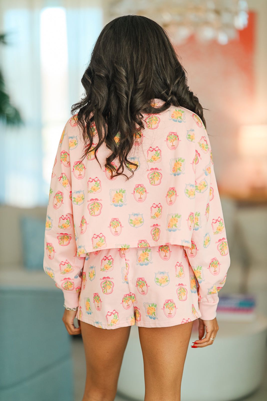 Lemon Amalfi Coast Shorts - Pink (FINAL SALE)
