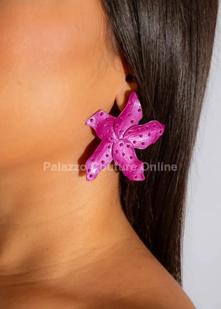 Mermaid Star Earrings (Purple)
