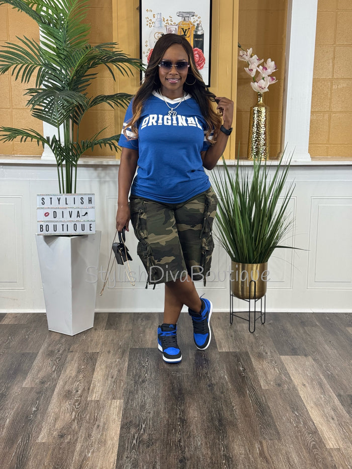 ORIGINAL Varsity Tee (Royal Blue/White)