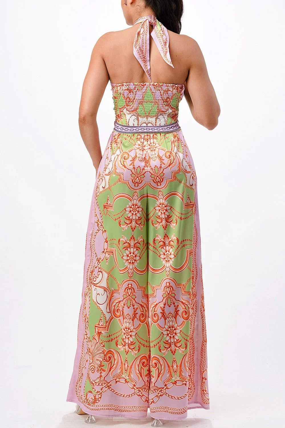 Sunset Mosaic Convertible Palazzo Jumpsuit