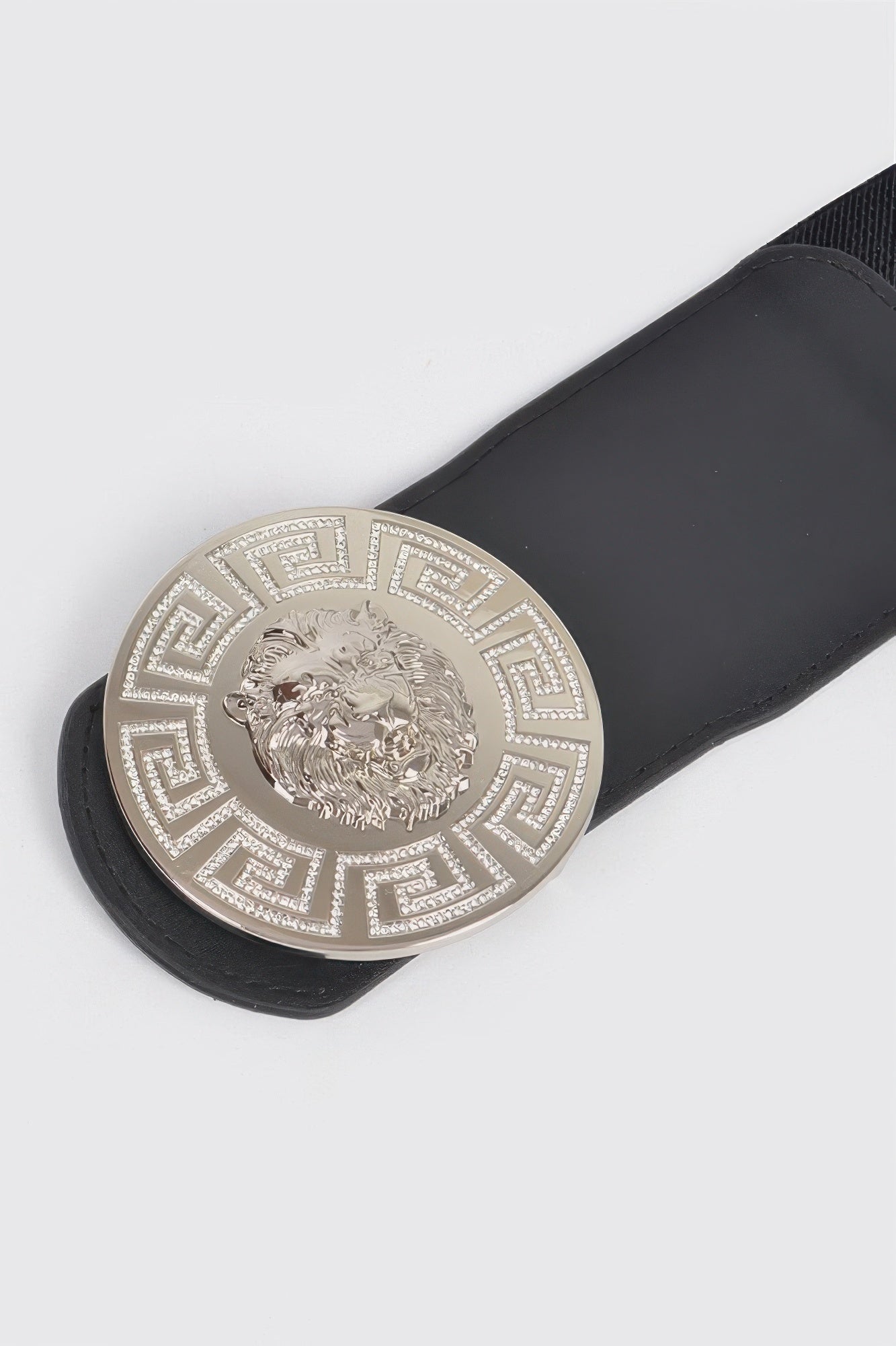 Regal Lion Medallion Elastic Waist Belt (Plus Size)