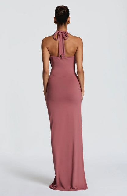 Kingsley Maxi Dress - Rose Brown