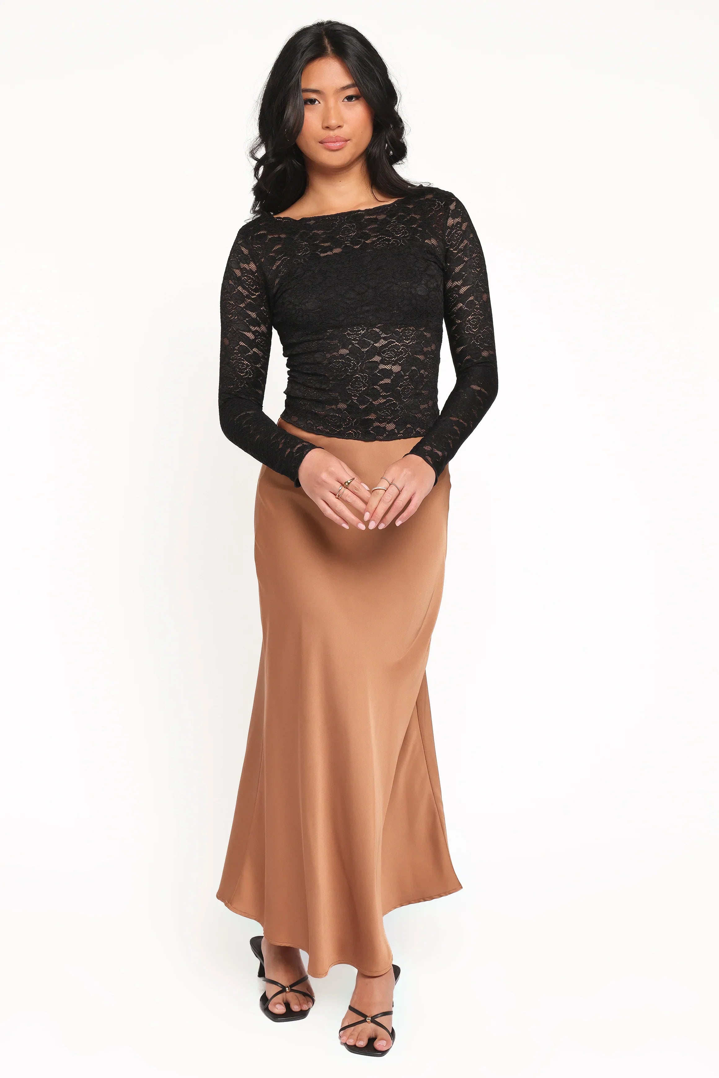 Iveta Lace Top - Black