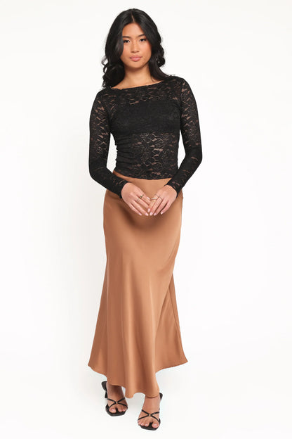 Iveta Lace Top - Black