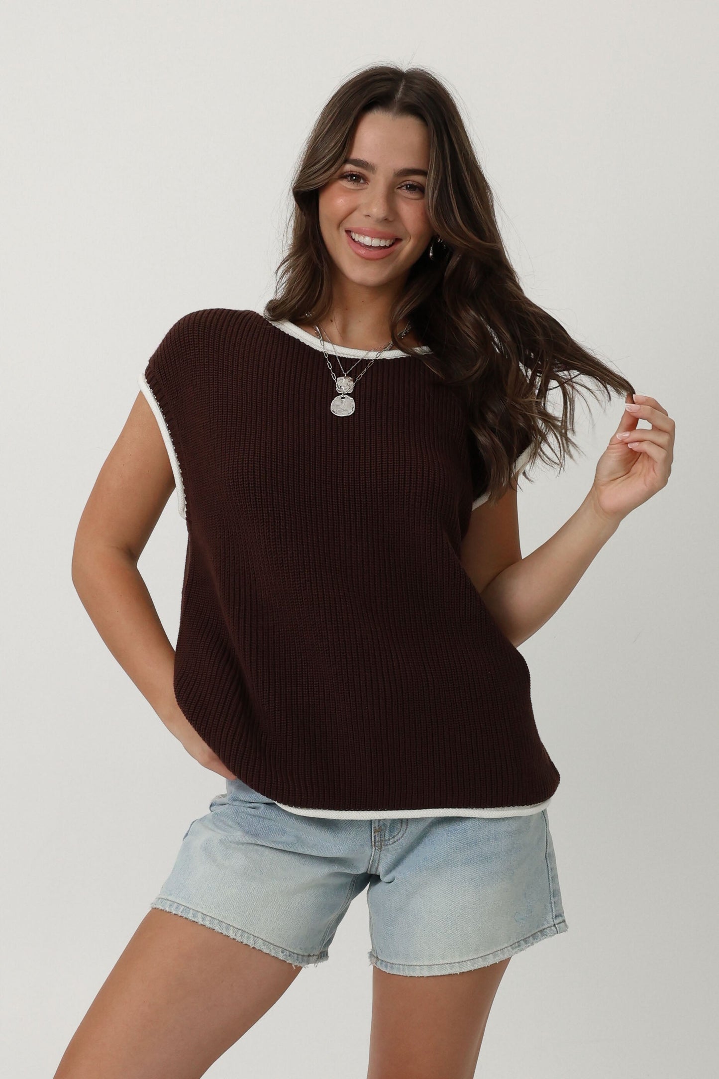 Jessie Top in Brown
