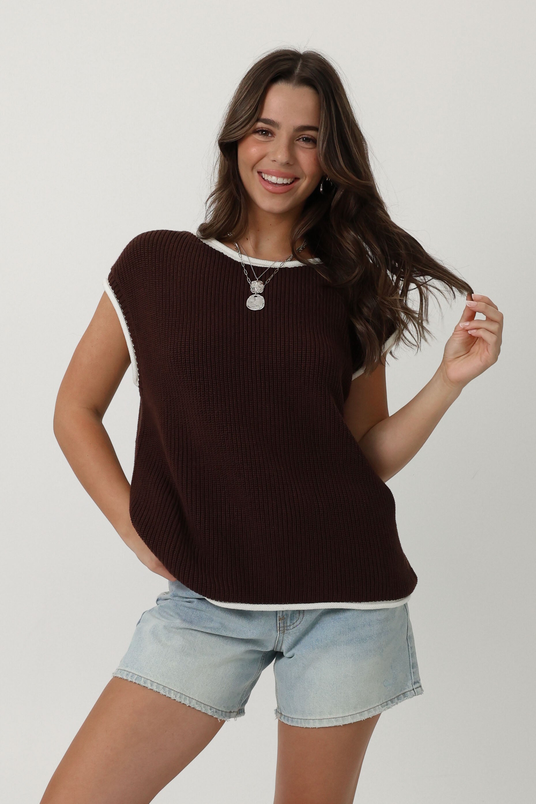Jessie Top in Brown