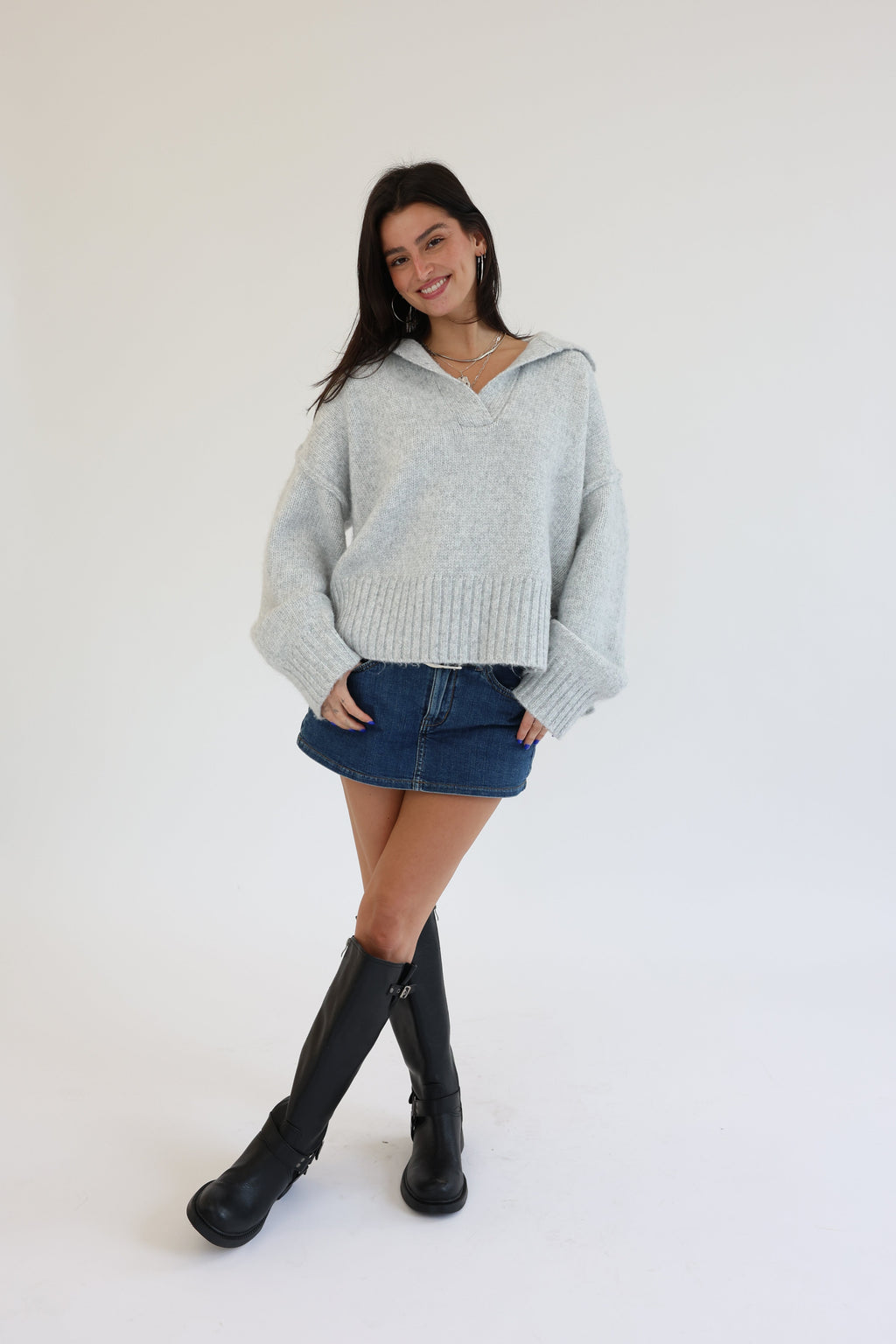 Lizzie Sweater in Grey