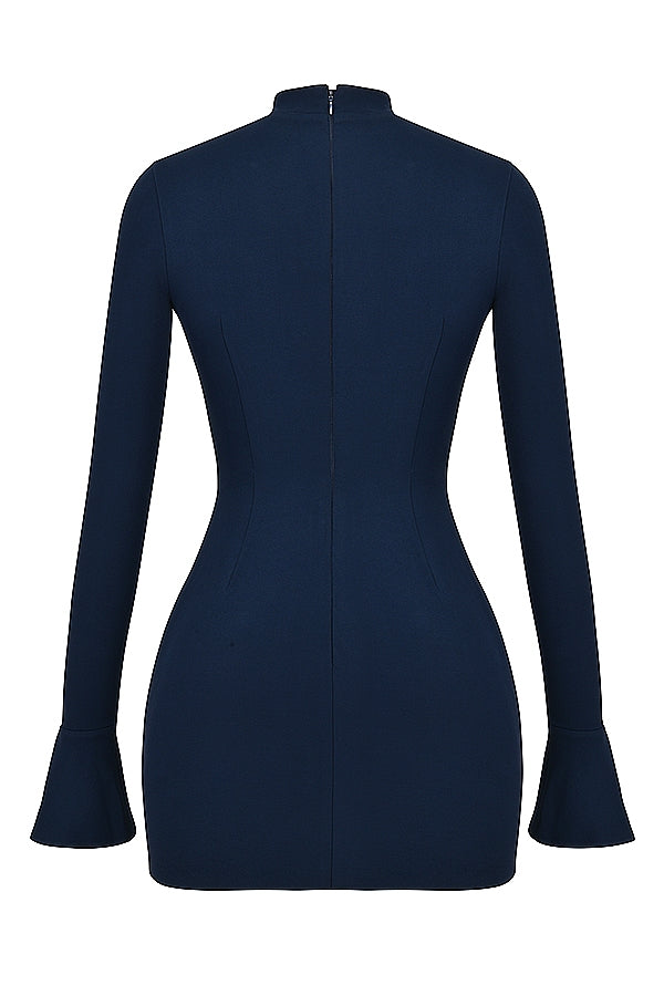navy mini dress