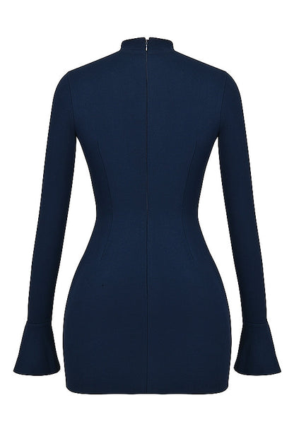 navy mini dress