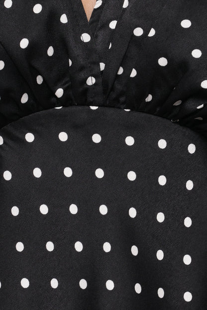 Ailbhe Top - Black Polka Dot