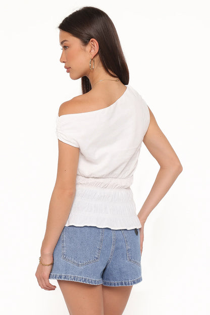 Lia Off Shoulder Top - Ivory