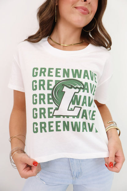 Greenwave Mascot Mom Crop