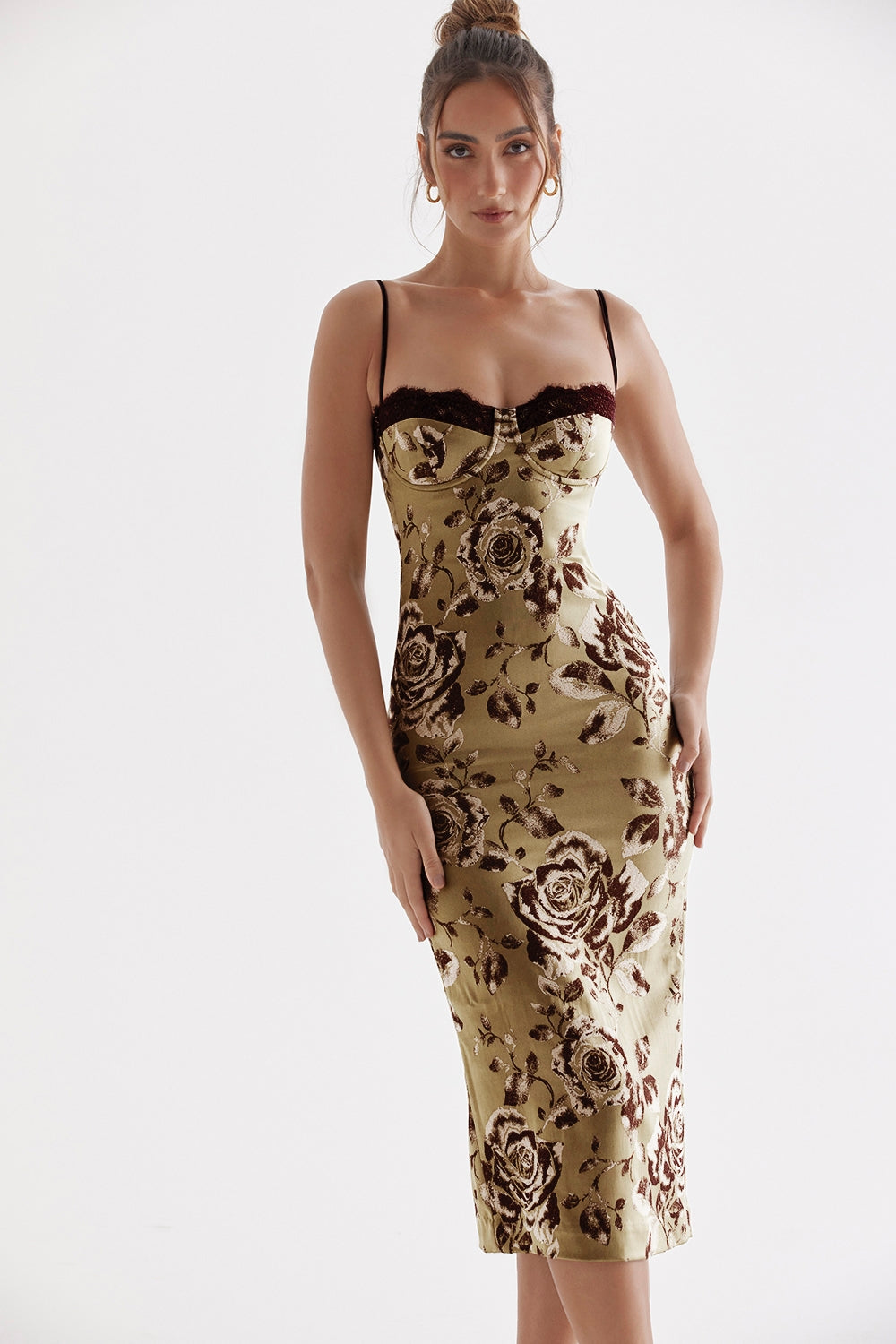 floral print midi dress