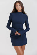 navy mini dress
