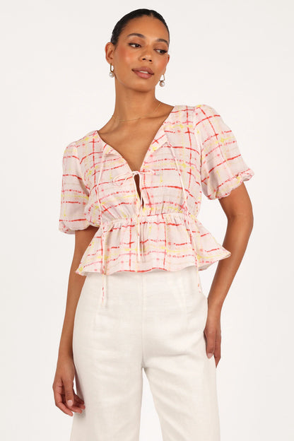 Pippi Top - Sunset Check