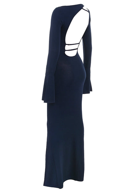 midnight blue maxi dress