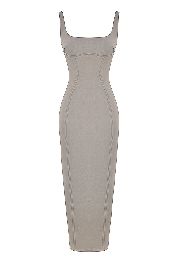smoke bodycon maxi dress