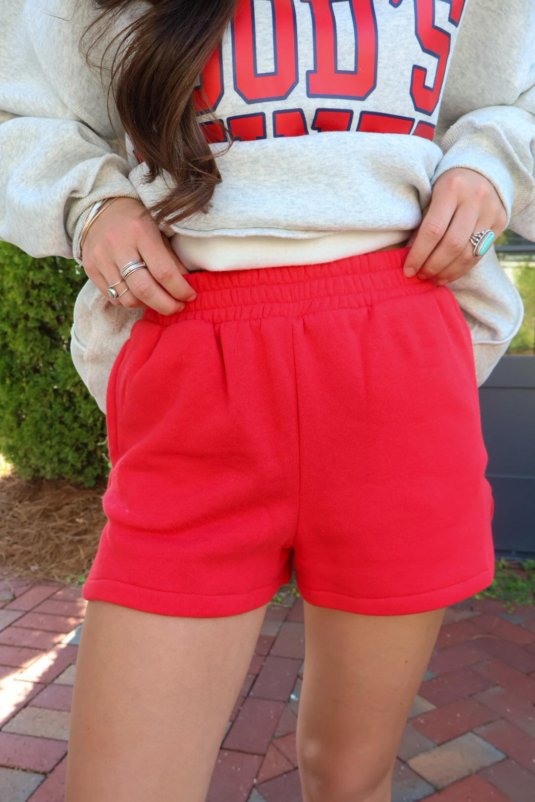 Casual Lounge Shorts - Red