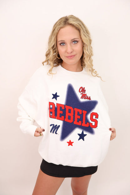 Ole Miss Rebels Star Sweatshirt