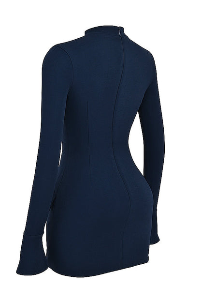 navy mini dress