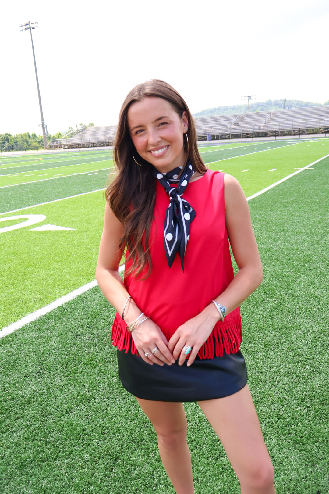 Black Faux Leather Skort