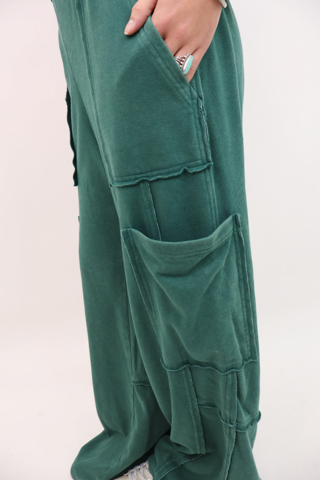 Everyday Wide Leg Lounge Pants - Green