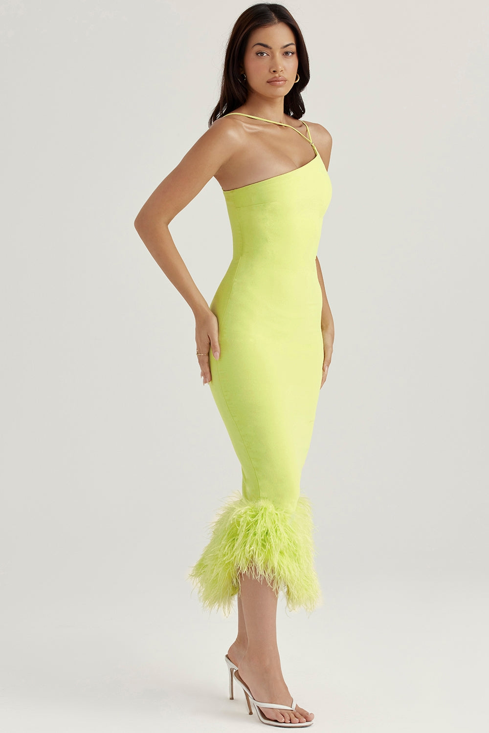 lime midi dress
