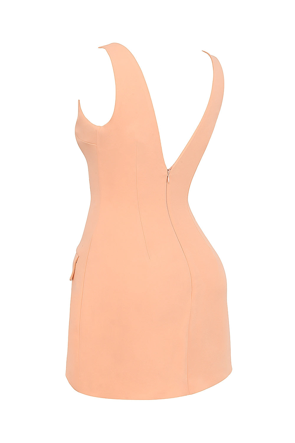 sorbet plunge mini dress
