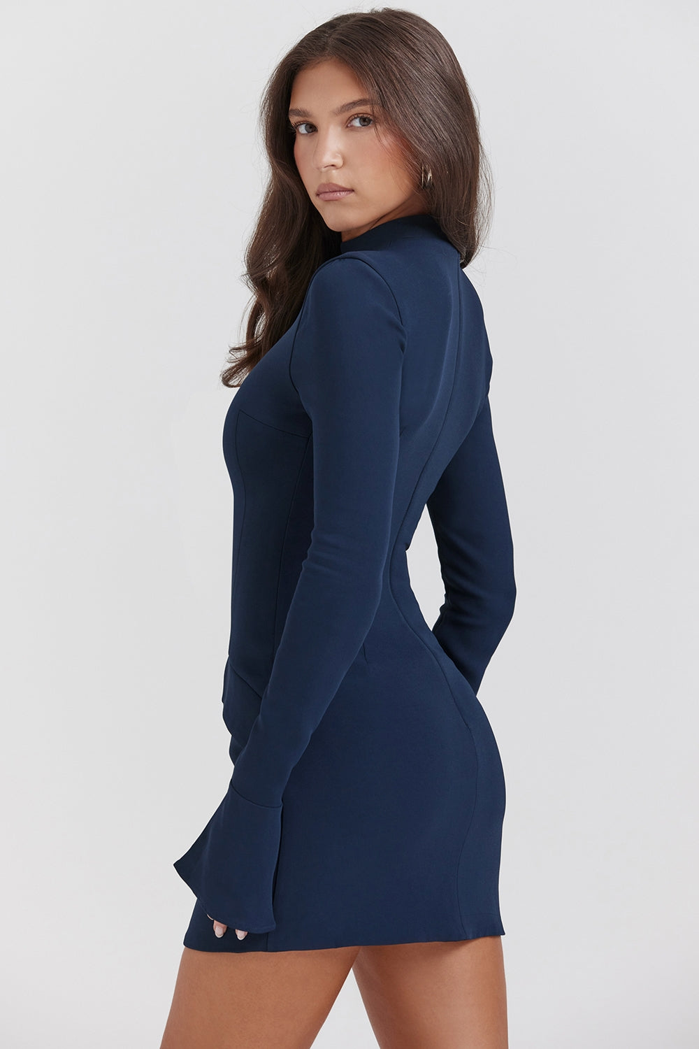 navy mini dress