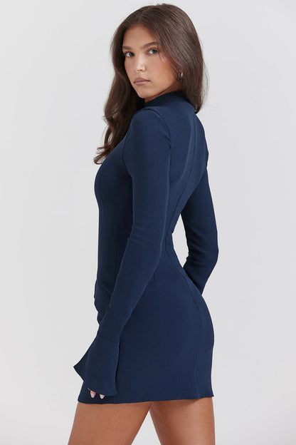 navy mini dress