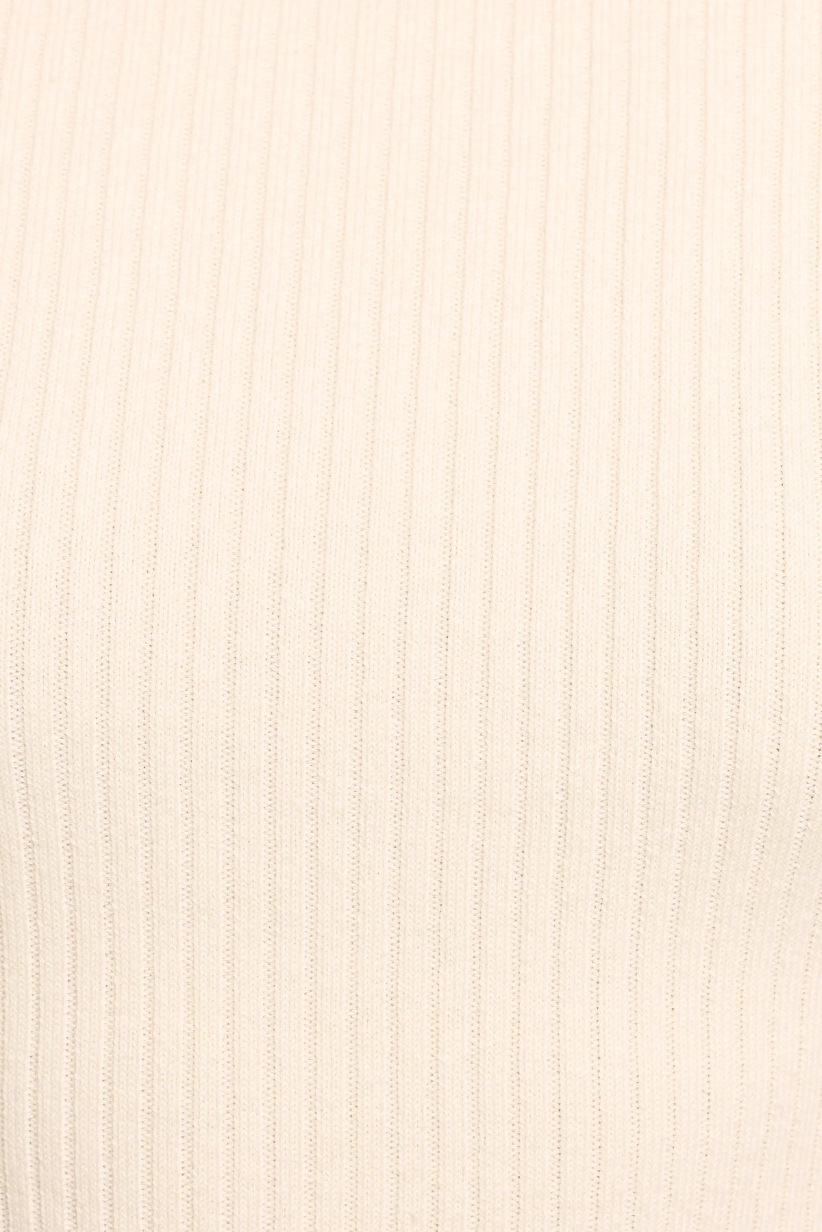 Fleur Ribbed Knit Top - Cream