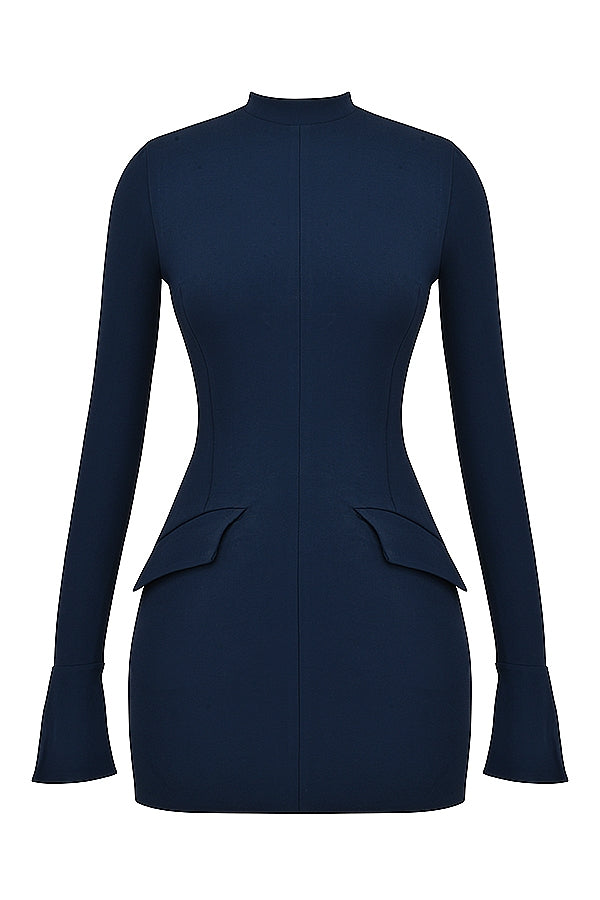 navy mini dress