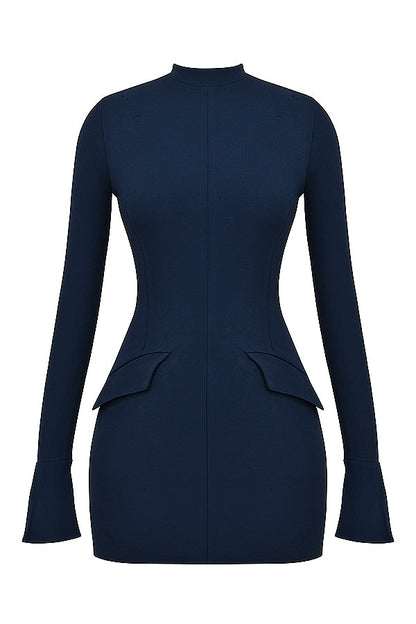 navy mini dress
