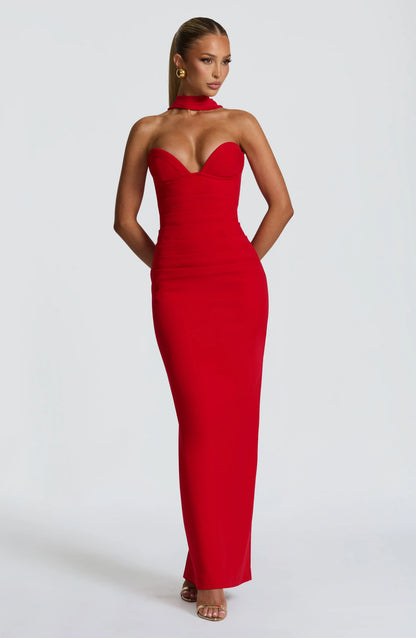 Lindsey Maxi Dress - Red
