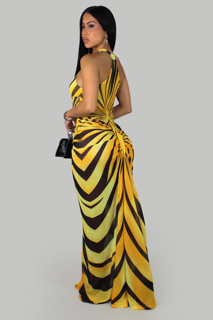 Solaris Sculpted  Maxi Dress