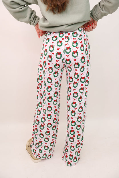 Christmas Wreath Pajama Pants