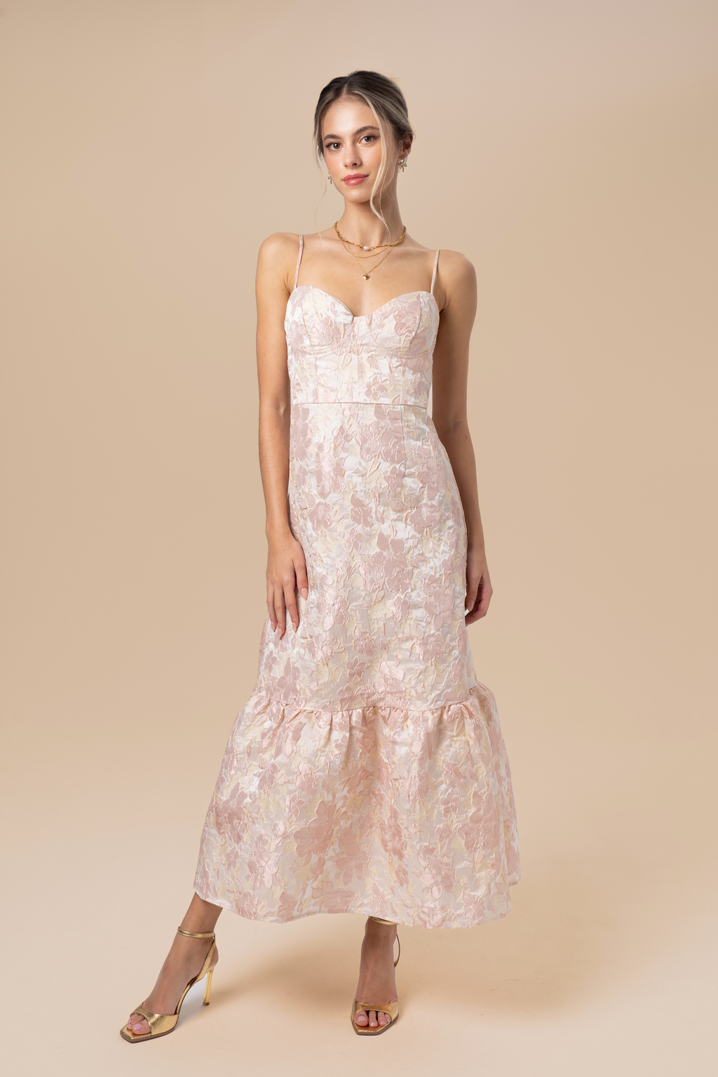 Louise Blush Maxi Dress