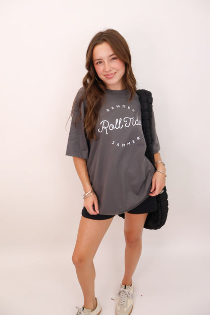 Rammer Jammer Roll Tide Oversized Tee