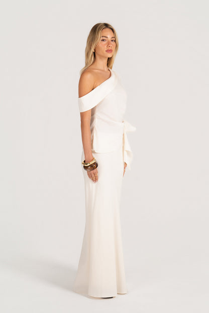 Bexley Set - Drop Shoulder Drape Top with Maxi Skirt