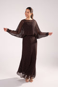 Cassia Polka Dot Long Sleeve Maxi Dress