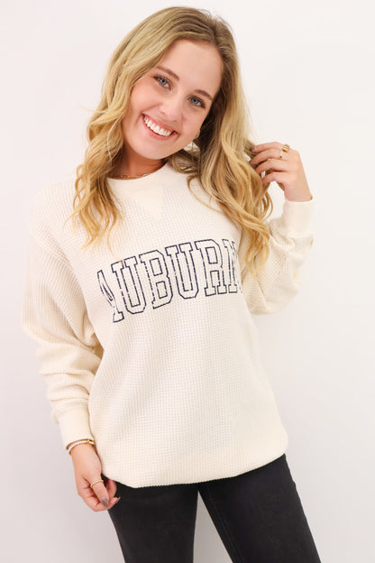 Auburn Oversized Waffle Knit Pullover