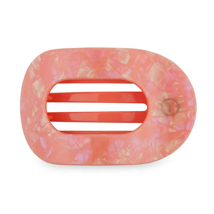 TELETIES Medium Flat Round Hair Clip - Dreamsicle