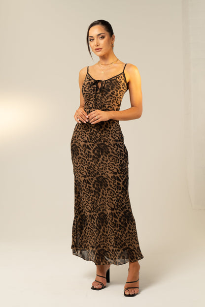 Alexis Maxi Leopard Print Dress