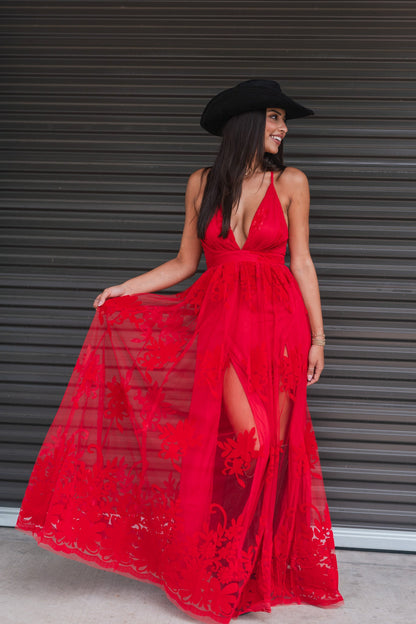 All My Love Maxi Gown (Red)