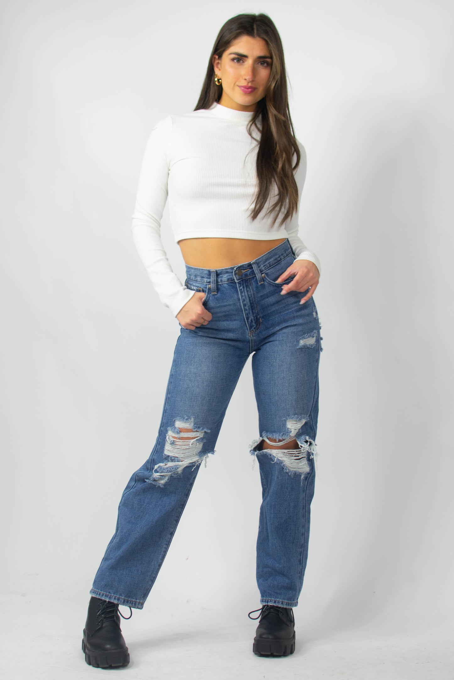 Highland Jeans in Dark Wash