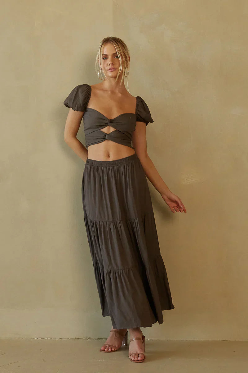 Topanga Twist Front Crop Top
