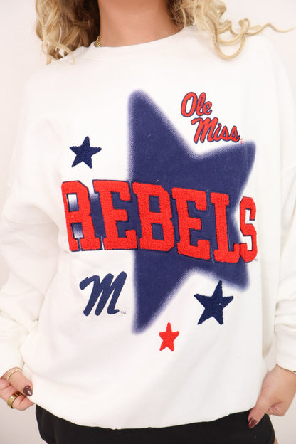 Ole Miss Rebels Star Sweatshirt